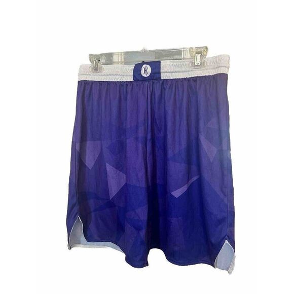 Hoop Culture Basketball Shorts Men’s Size Large Graphic Purple Athletic Gym.  F - Picture 1 of 5